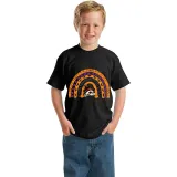 Halloween Kids Boy&Girl Tops Exclusive Design Semi-circle Skull T-shirts