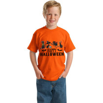Halloween Kids Boy&Girl Pajamas Exclusive Design Four Cats T-shirts
