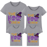 Halloween Matching Family Tops Exclusive Design The Boo Crew Skulls T-shirts