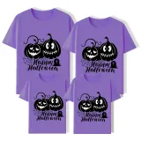Halloween Matching Family Tops Exclusive Design Spider Web Pumpkins T-shirts
