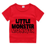 Halloween Kids Boy&Girl Tops Exclusive Design Little Monster T-shirts