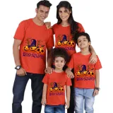 Halloween Matching Family Tops Exclusive Design Boo Squad Witch's Hat Pumpkins T-shirts