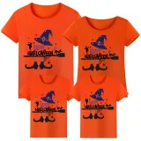 Halloween Matching Family Tops Exclusive Design Witch Hat Boots T-shirts