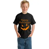 Halloween Kids Boy&Girl Tops Exclusive Design Pumpkin Ghost Face T-shirts
