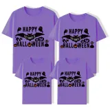 Halloween Matching Family Tops Exclusive Design Happy Halloween Bat T-shirts