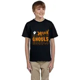 Halloween Kids Boy&Girl Exclusive Design Tops Squad Ghouls T-shirts