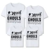 Halloween Matching Family Tops Exclusive Design Squad Ghouls Ghost T-shirts