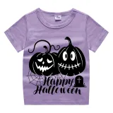 Halloween Kids Boy&Girl Tops Exclusive Design Pumpkins Spider Web T-shirts