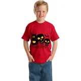 Halloween Kids Boy&Girl Tops Exclusive Design Boo Squad Skulls T-shirts