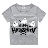Halloween Kids Boy&Girl Tops Exclusive Design Three Ghosts T-shirts