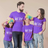 Halloween Matching Family Tops Peace And Love Heart Ghost T-shirts