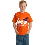 Halloween Kids Boy&Girl Tops Exclusive Design The Boo Crew Skulls T-shirts