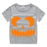 Halloween Kids Boy&Girl Tops Exclusive Design Sawtooth Ghostface T-shirts