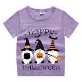 Halloween Kids Boy&Girl Tops Exclusive Design Three Gnomies T-shirts