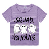 Halloween Kids Boy&Girl Tops Exclusive Design Squad Ghouls T-shirts