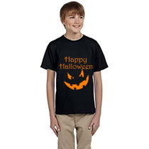 Halloween Kids Boy&Girl Tops Exclusive Design Pumpkin Ghost Face T-shirts