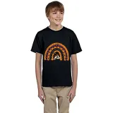Halloween Kids Boy&Girl Tops Exclusive Design Semi-circle Skull T-shirts