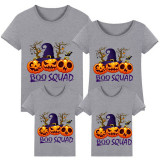 Halloween Matching Family Tops Exclusive Design Boo Squad Witch's Hat Pumpkins T-shirts