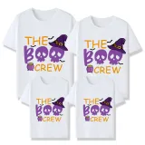 Halloween Matching Family Tops Exclusive Design The Boo Crew Skulls T-shirts