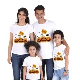 Halloween Matching Family Tops Exclusive Design Pumpkins Ghost Boo T-shirts