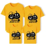 Halloween Matching Family Tops Exclusive Design Spider Web Pumpkins T-shirts