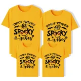 Halloween Matching Family Tops Exclusive Design Thick Thighs And Spooky Vibes T-shirts