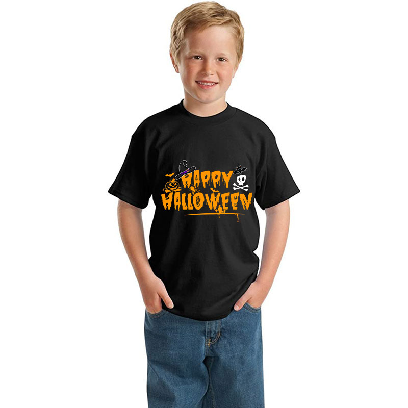 Halloween Kids Boy&Girl Pajamas Exclusive Design Horror Happy Halloween T-shirts