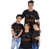 Halloween Matching Family Tops Exclusive Design Two Cats Pumpkin T-shirts
