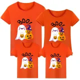 Halloween Matching Family Tops Exclusive Design Ghost With Pumpkins T-shirts
