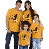 Halloween Matching Family Tops Exclusive Design Cat And Pumpkin T-shirts