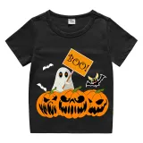 Halloween Kids Boy&Girl Tops Pumpkins Ghost Boo T-shirts