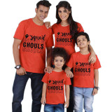 Halloween Matching Family Tops Exclusive Design Squad Ghouls Ghost T-shirts