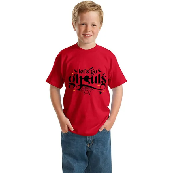 Halloween Kids Boy&Girl Tops Let's Go Ghouls T-shirts