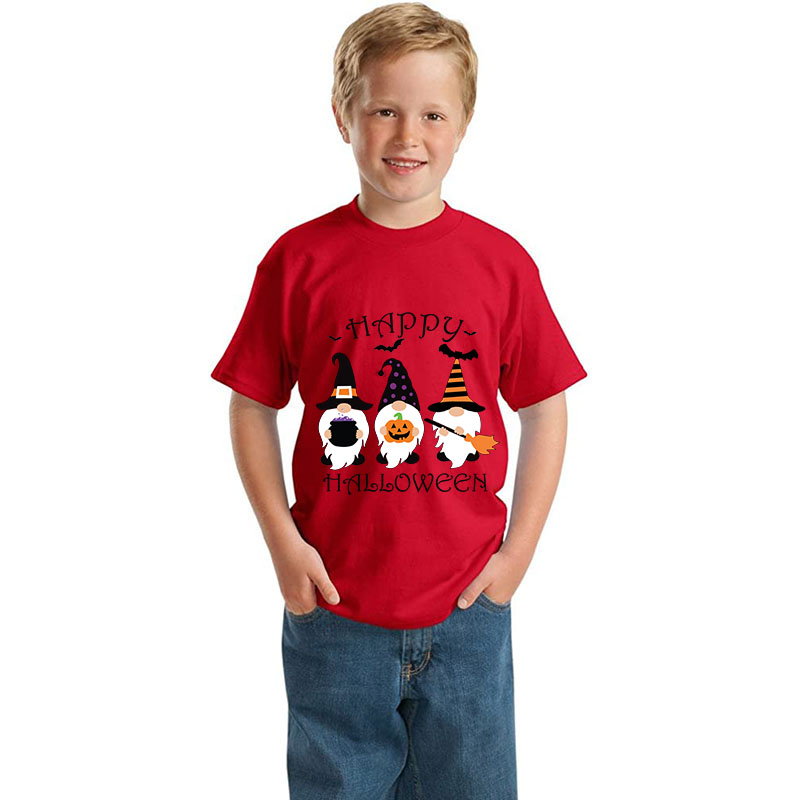 Halloween Kids Boy&Girl Pajamas Exclusive Design Three Gnomies T-shirts