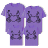 Halloween Matching Family Pajamas Exclusive Design Heart T-shirts