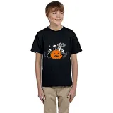 Halloween Kids Boy&Girl Tops Three Cats With Pumpkin T-shirts