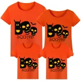 Halloween Matching Family Tops Exclusive Design Boo Squad Skulls T-shirts
