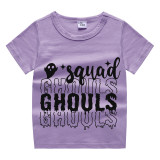 Halloween Kids Boy&Girl Exclusive Design Tops Squad Ghouls T-shirts