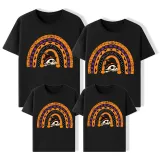 Halloween Matching Family Tops Exclusive Design Semi-circle Skull T-shirts