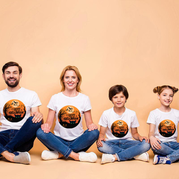 Halloween Matching Family Pajamas Exclusive Design Moon T-shirts
