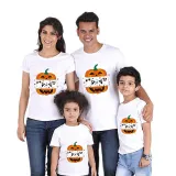 Halloween Matching Family Tops Exclusive Design Pumpkin With Ghosts T-shirts