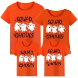 Halloween Matching Family Tops Exclusive Design Squad Ghouls Ghosts T-shirts
