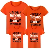 Halloween Matching Family Tops Exclusive Design Five Dancing Skeletons T-shirts