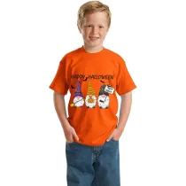 Halloween Kids Boy&Girl Tops Three Gnomies Trick Or Treat T-shirts