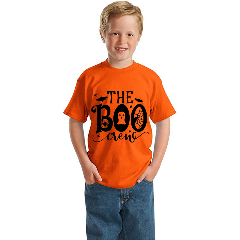 Halloween Kids Boy&Girl Pajamas Exclusive Design  The Boo Crew T-shirts