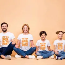 Halloween Matching Family Pajamas This The Season To Be Spooky Ghost T-shirts