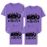 Halloween Matching Family Tops Exclusive Design Boo Squad Pumpkins T-shirts