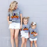 Halloween Matching Family Tops Exclusive Design Boo Squad Witch's Hat Pumpkins T-shirts