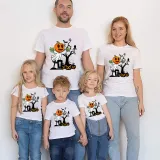 Halloween Matching Family Pajamas Exclusive Design Tomb Pumpkin T-shirts