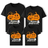 Halloween Matching Family Tops Exclusive Design Spider Web Pumpkins T-shirts